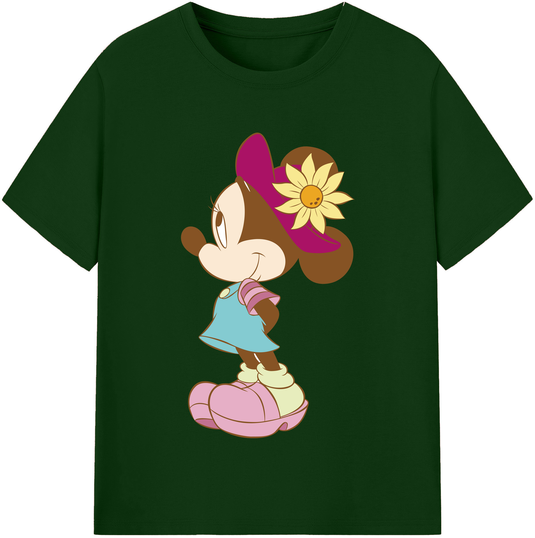（画像用） ミッキーマウス Mickey Mouse 綿100％半袖Tシャツ（フロントプリント）